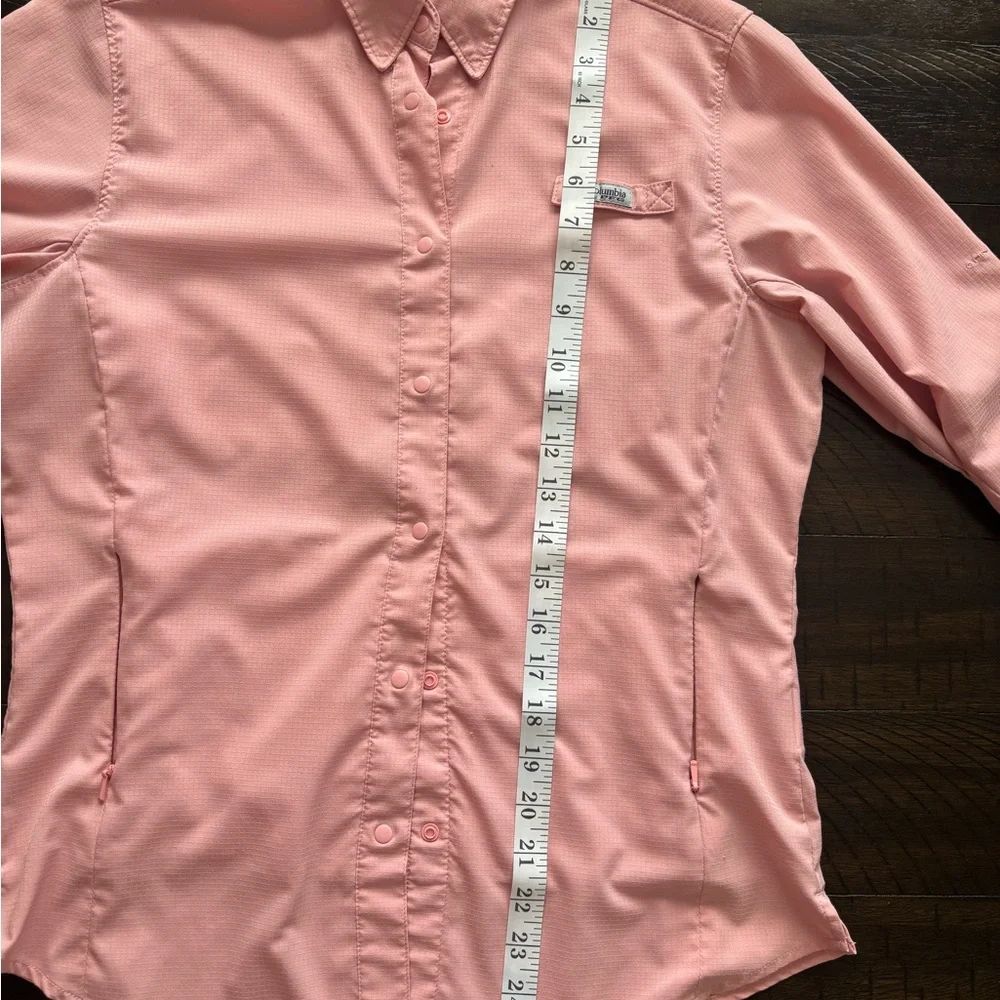 Columbia Pink Button-Up Women's Top - Picture 8 of 12